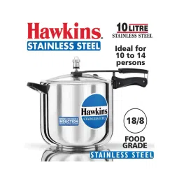 Hawkins Silver Stainless Steel 10 L Pressure Cooker - Set of 1-picture-19