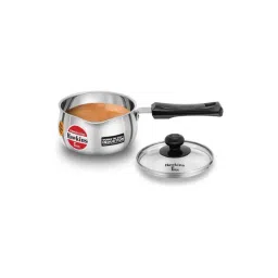 Hawkins Silver Stainless Steel 15.1 cm Gas Compatible Milk Pan With Lid (1 L) - Set of 1-picture-48