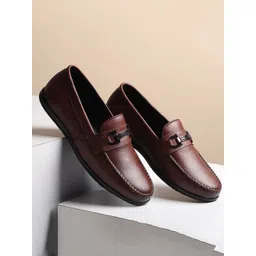Hayes London Men Slip-On Leather Formal Loafers-picture-42