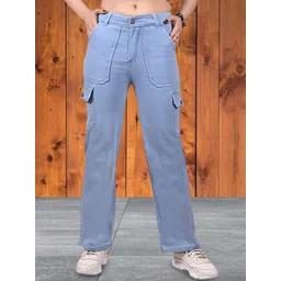 Hayler Women Stretchable Regular Fit Cargo Styles Jeans-picture-11
