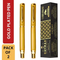 hayman 24 CT Gold Plated Triangular Roller Ball Pen-picture-26