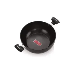 HAZEL Black Hard Anodised Frying Kadhai - 28 Litre-picture-25
