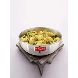HAZEL Silver Aluminium Induction Bottom Base Tansara Pots Pans (1.25 L)-picture-17