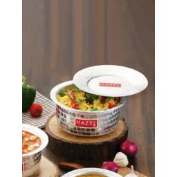 HAZEL Silver Aluminium Tope or Bhagona with Lid (3900 ML) image 1