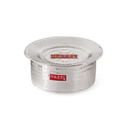 HAZEL Silver Aluminium Tope or Bhagona with Lid (3900 ML) image 3