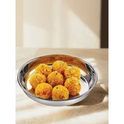 HAZEL Silver Stainless Steel 12 cm Breakfast Plate (0.2L) - Set of 12-picture-33