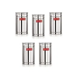 HAZEL Silver Stainless Steel Containers - Set of 5 (1.2L)-picture-33