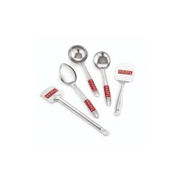 HAZEL Silver Stainless Steel Kitchen Tools Spoon - Set of 5-picture-45