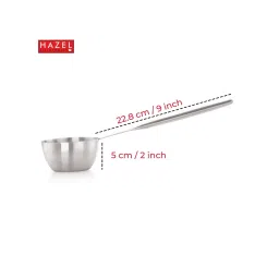 HAZEL Silver Stainless Steel Ladle with Handle image 4