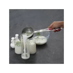 HAZEL Silver Stainless Steel Ladle with Handle image 2