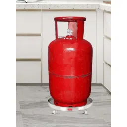 HAZEL Silver Stainless Steel Premium Gas Cylinder Trolley With Rollers-picture-24