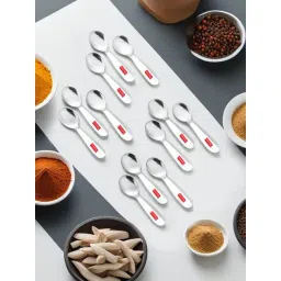 HAZEL Silver Stainless Steel Spice Box Mini Spoons - Set of 12-picture-17