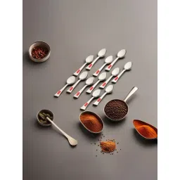 HAZEL Silver Stainless Steel Spice Box Mini Spoons - Set of 12-picture-48
