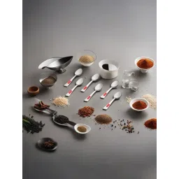 HAZEL Silver Stainless Steel Spice Box Mini Spoons - Set of 6-picture-23