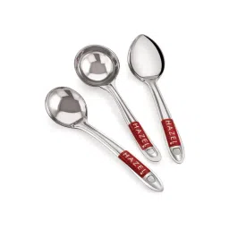 HAZEL Silver Stainless Steel Spoon - Set of 3-picture-16