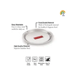 HAZEL Stainless Steel Lid Tope Cover - 22.5 cm-picture-19