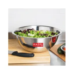 HAZEL Stainless Steel Mixing Bowl for Cake Batter Kitchen & Baking Accessories Silver -  3300 ml-picture-20