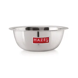 HAZEL Stainless Steel Mixing Bowl for Cake Batter Kitchen & Baking Accessories Silver - 4100 ml-picture-22