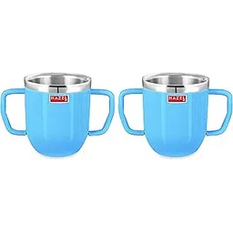 HAZEL Stainless Steel Baby Mug - 2 Pieces, Blue, 250 ml-picture-13