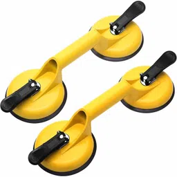 hbd sales Two Cup Aluminium Suction Glass Lifter; Heavy Glass Marbal Granite Stone Tiles Carrying Handle Puller Lifter; Working Hand Tool Helping Handle; Suction Cup Car Dent Remover; 100 Kg Capacity Lever Tool Lever Tool-picture-10