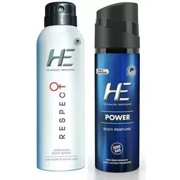 he Respect Advanced Grooming Perfume+Power Men's Perfume Combo Pack 2 Body Spray - For Men-picture-14