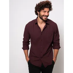 HE SPOKE Men Smart Tailored Fit Casual Shirt-picture-11