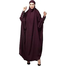 Head to toe long cuff ready to wear one pc Jilbab with Naqab-picture-20