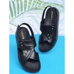 Healers by Liberty Men's Black Back Strap Sandals-picture-25