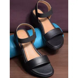 Healers by Liberty Women's Black Ankle Strap Wedges-picture-41