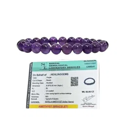 HEALINGGEMS Ceramic Amethyst Bracelet-picture-11