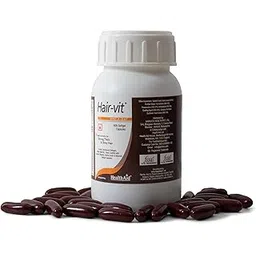 health aid HealthAid Hair-Vit With Biotin, Zinc, Folic Acid, Fibre & Multivitamin | Hair Vitamin Supplement for Men & Women for Stronger, Thicker & Shiny Hair - 90 Softgel Capsules-picture-15