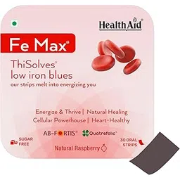 HealthAid® Fe Max™ ThiSolves™ - 30 Oral Strip | Iron & Folic Acid Supplement with Vitamin C, Zinc, Beetroot Extract | Haemoglobin Supplement For Women & Men s | AB-Fortis® | Quatrefolic®-picture-10