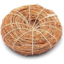 HealthAndYoga® Vetiver Root Bath Scrub – Ayurvedic Shower Loofah - Woven with Cotton Cord (No Plastic Mesh) – Natural Woody Fragrance – Rejuvenating Cooling Effect - Deeply Exfoliates & Polishes Skin-picture-28