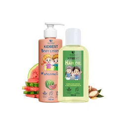 HealthBest Kids Set Of 2 Kidbest Hair Oil 250 ml With Body Lotion 500 ml-picture-13