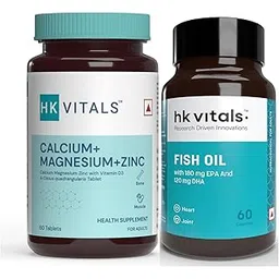 HealthKart hk vitals Calcium, Magnesium and Zinc Tablets with Vitamin D3 & Fish Oil (60 Tablets Each) Combo Pack | 1000mg Omega 3 with 180 mg EPA & 120 mg DHA-picture-15