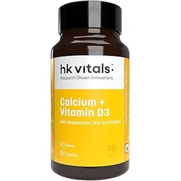 HealthKart HK Vitals Calcium + Vitamin D3 Supplement For Women & Men (90 Tablets) | With Magnesium & Zinc | For Complete Bone Health & Joint Support-picture-14
