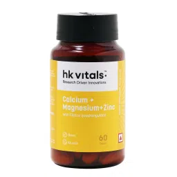 HealthKart HK Vitals Calcium  with Mag Zinc & Vit D3,  60 tablet(s)  Unflavoured -picture-19