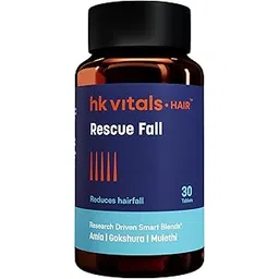 HealthKart hk vitals Hair Rescue Fall, 30 Tablets | Helps Reduce Hairfall & Supports Hair Growth-picture-56