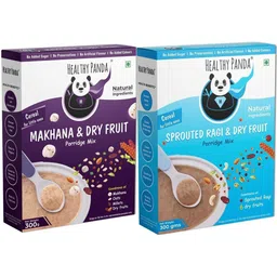 healthy panda Zero Sugar|300g X 2| Makhana & Dry fruits | Baby food| + Ragi Kids Cerelac| Baby Cereal-picture-19