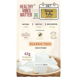 Healthy Vibes Matter SOYA TOFU PANEER (Pack of 20) 200GM Each | Classic TOFU | (Ambient Storage | High in Protein | Preservative-Free | SOYA Paneer | Perfectly Plant-Based) (20)-picture-20