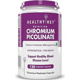 HealthyHey Nutrition Chromium Picolinate -Support Glucose Metabolism (High Absorption) 120 Capsules, Non-GMO, Gluten Free-picture-17