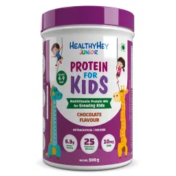 healthyhey nutrition HealthyHey Junior Protein Powder for Kids - Chocolate Flavour - 500g-picture-10