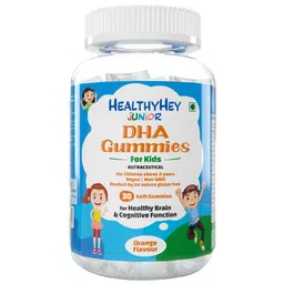 HealthyHey Nutrition Junior DHA,  30 gummies  Orange  image 3