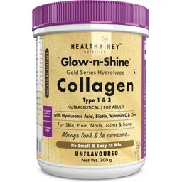healthyhey nutrition Skin Support-Glow-n-Shine|Hydrolysed Collagen Powder for Women & Men-Unflavoured-picture-10