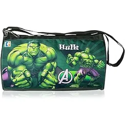 Heart Home Gym Bag | Marvel Hulk | Nylon Unisex Duffle Bag | Sports Gym Fitness Bag | Yoga Sports Bag | 2 Compartments Sports Bag for Men & Women | Travel Handbag for Men | Green-image-36