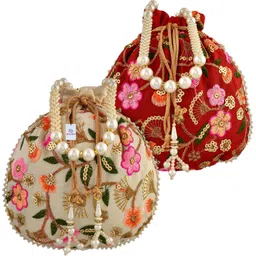 heart home Women Multicolor Potli-picture-26