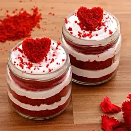 Heart Red Velvet Cake Jar Set of 2-picture-27