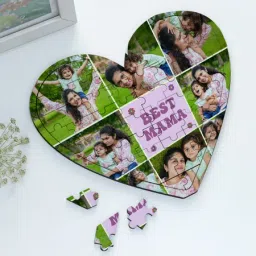 Heartfelt Memories Personalized Collage Puzzle for Mom image 1