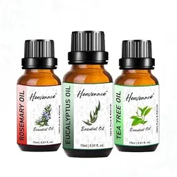 Heavennce Eucalyptus | Rosemary | Tea Tree Essential Oil Set for Aromatherapy | Hair Growth | Skin | Scalp Care | Suitable for both Men & Women | 45ml (Pack of 3)-picture-17