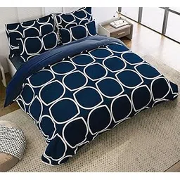 Heavy & Soft Glace Cotton King Size Duvet Cover II Razai Cover II Quilt Cover II Dohar for Double Bed with Zipper (90x100 Inch, Multi Prints.-image-48